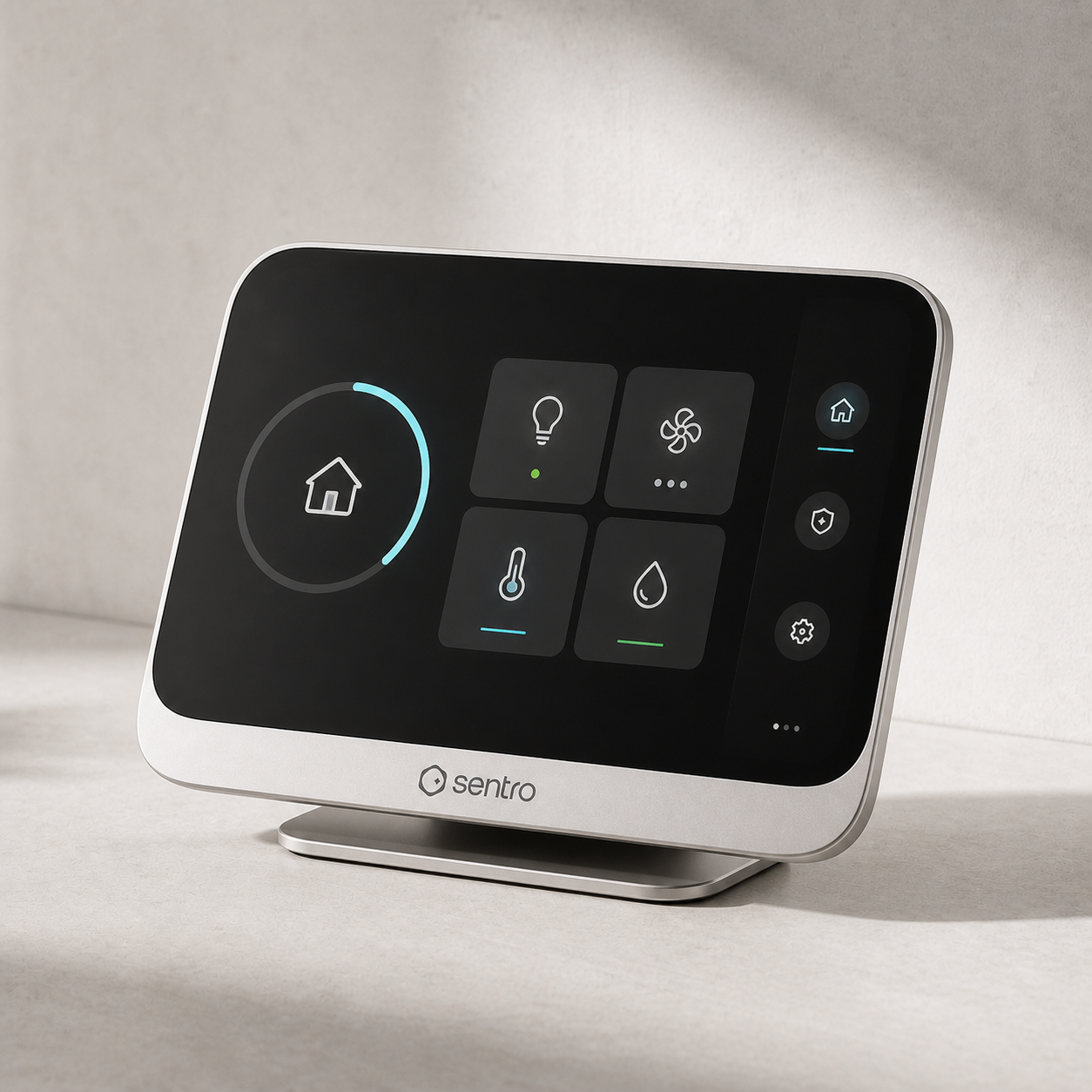 Sentro Control Panel with integrated Sentro logo