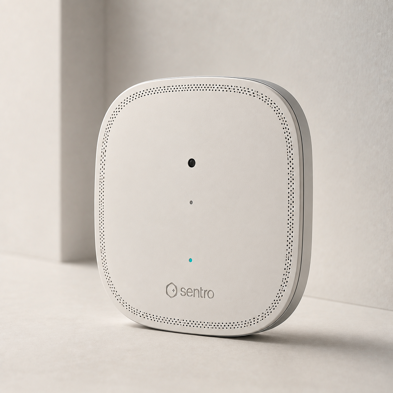 Sentro Sense One room intelligence sensor with integrated Sentro logo
